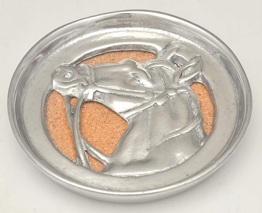 Horse (Aluminum, Hollowware) Coaster by Arthur Court-1