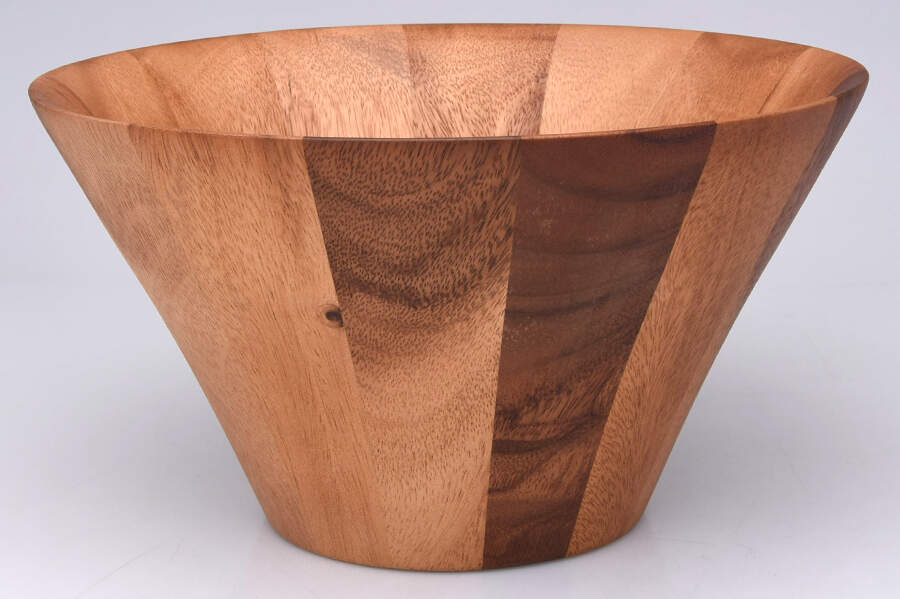 Horse (Aluminum, Hollowware) Wood Salad Serving Bowl by Arthur Court-1