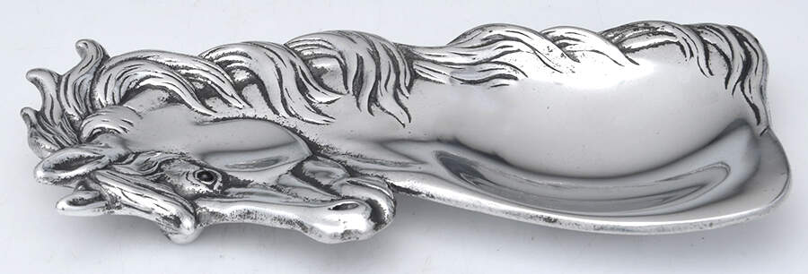 Horse (Aluminum, Hollowware) Spoon Rest (Holds 1 Spoon) by Arthur Court-1
