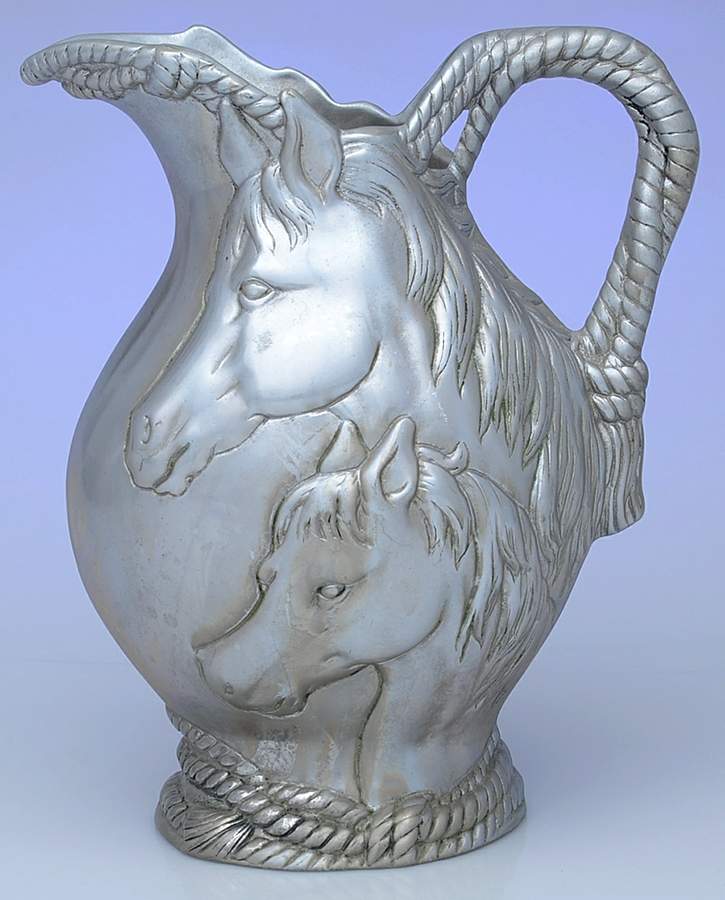 Horse (Aluminum, Hollowware) 88 Oz Water Pitcher by Arthur Court-1