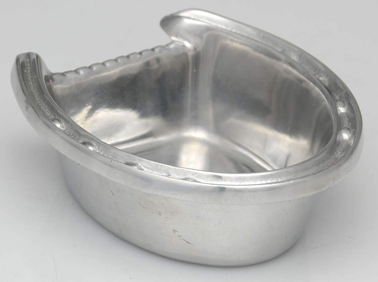 Horse (Aluminum, Hollowware) Horseshoe Bowl by Arthur Court-1