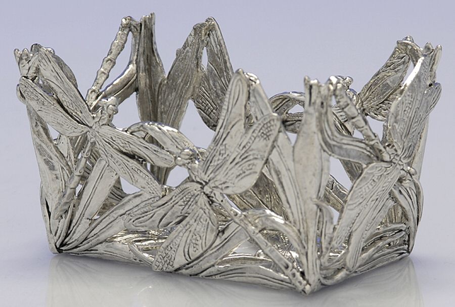 Dragonfly (Aluminum, Hollowware) Sweetener Holder by Arthur Court-1