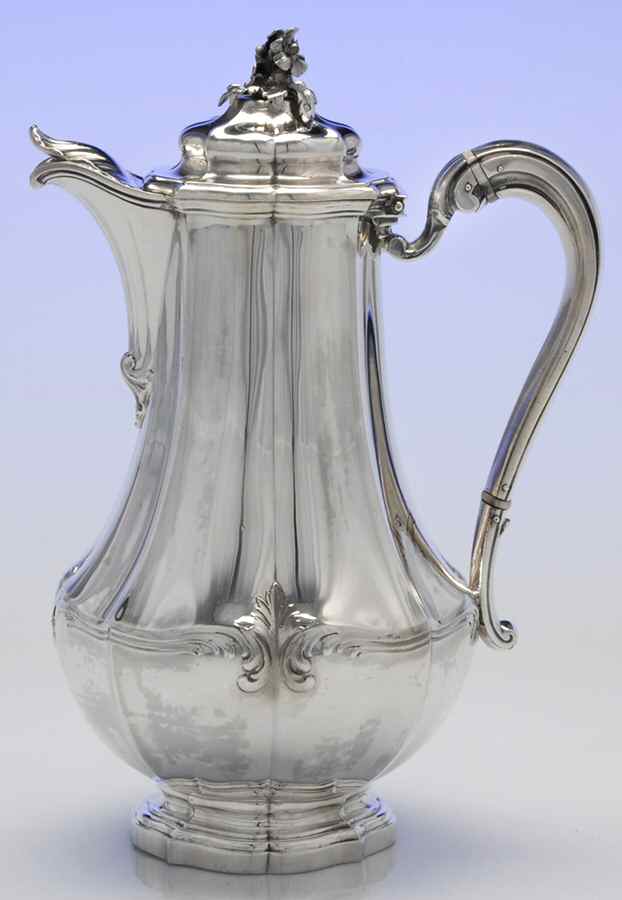 AUD1 (Sterling, Hollowware) Coffee Pot by Andre Aucoc-1