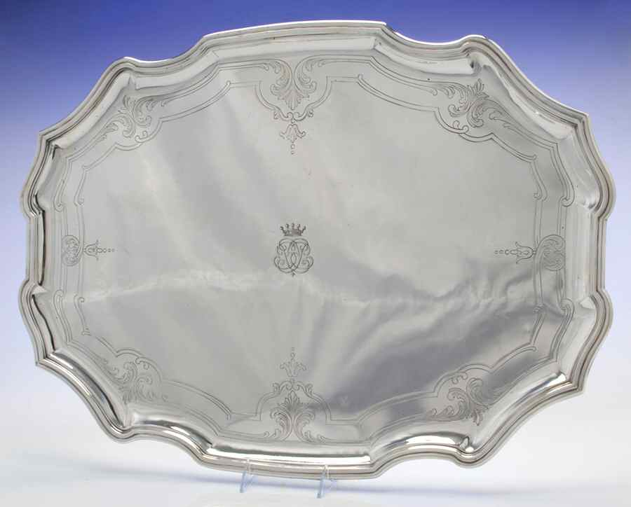 AUD1 (Sterling, Hollowware) 26" Waiter Tray by Andre Aucoc-1