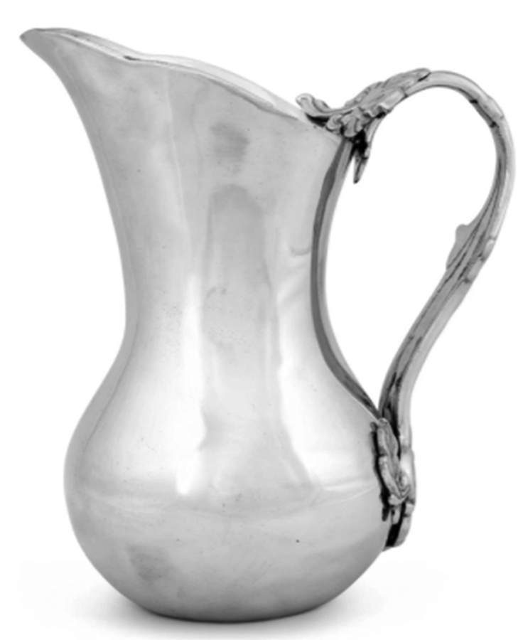 Fleur de Lis (Aluminum, Serveware) 44 Oz Water Pitcher by Arthur Court-1