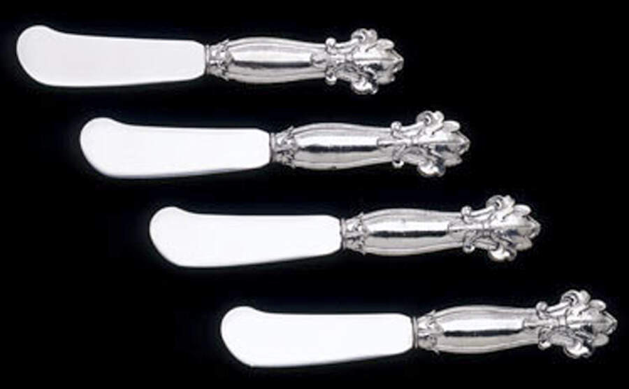 Fleur de Lis (Aluminum, Serveware) Hollow Handle All Purpose Spreader by Arthur Court-1