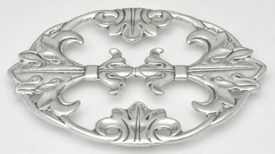 Fleur de Lis (Aluminum, Serveware) Trivet by Arthur Court-1