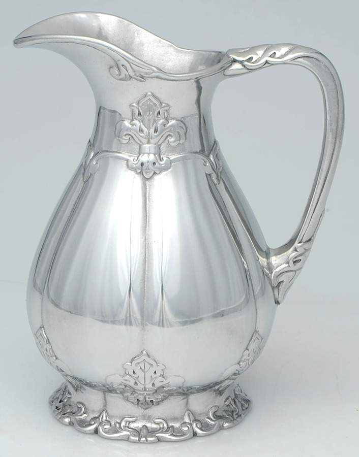 Fleur de Lis (Aluminum, Serveware) 64 Oz Water Pitcher by Arthur Court-1