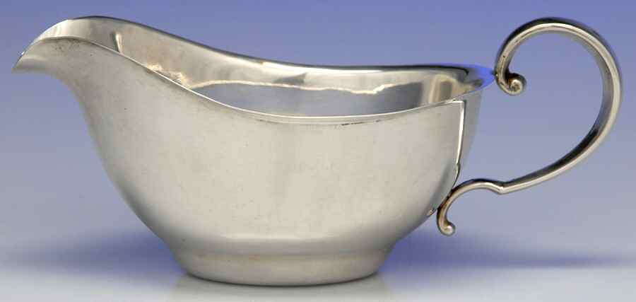 1240 (Sterling, Hollowware) Sterling Gravy Boat No Underplate by Amston-1