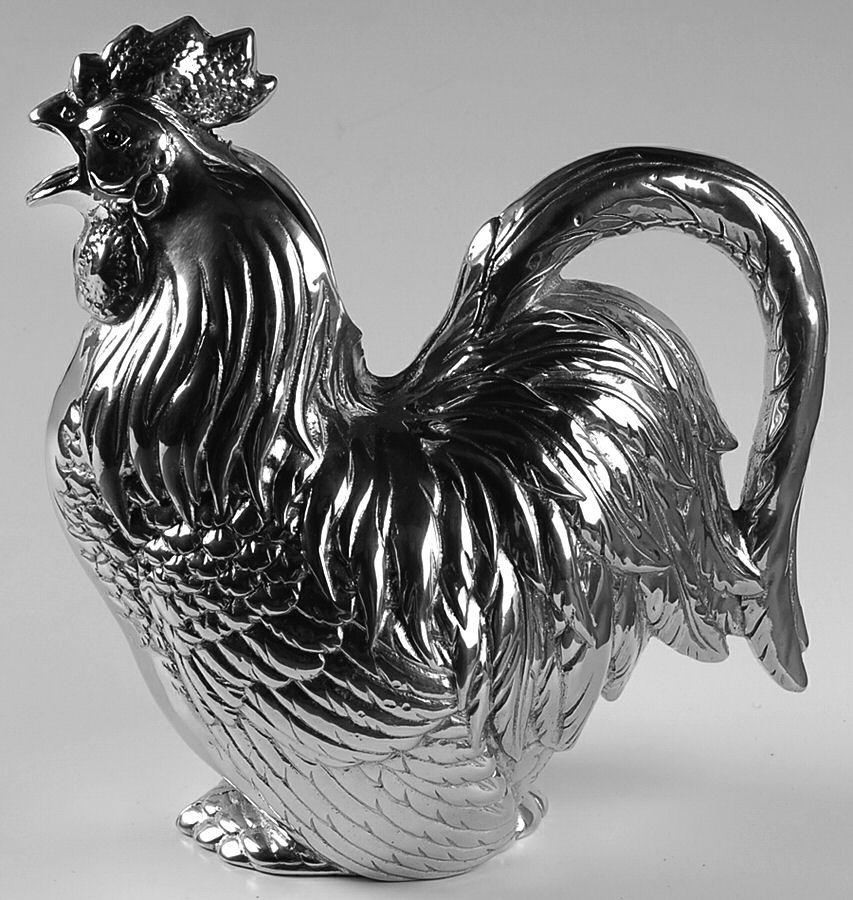 Rooster (Aluminum, Serveware) 64 Oz Water Pitcher by Arthur Court-1