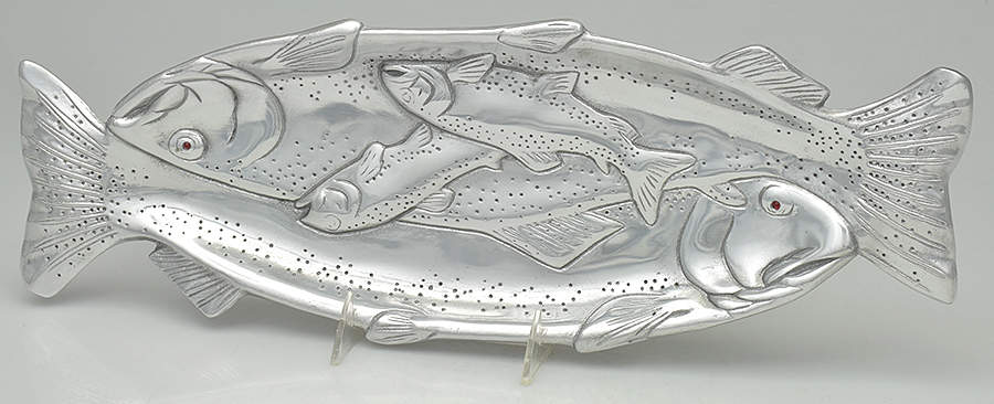 Wonders of the Water (Aluminum, Serveware) 18" Oval Tray by Arthur Court-1