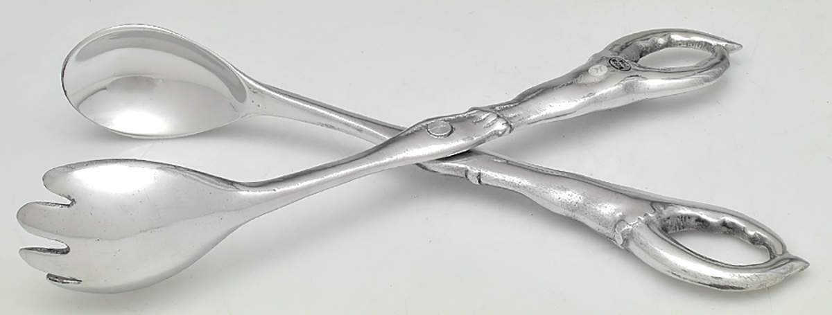 Wonders of the Water (Aluminum, Serveware) 1-Piece Salad Tongs by Arthur Court-1