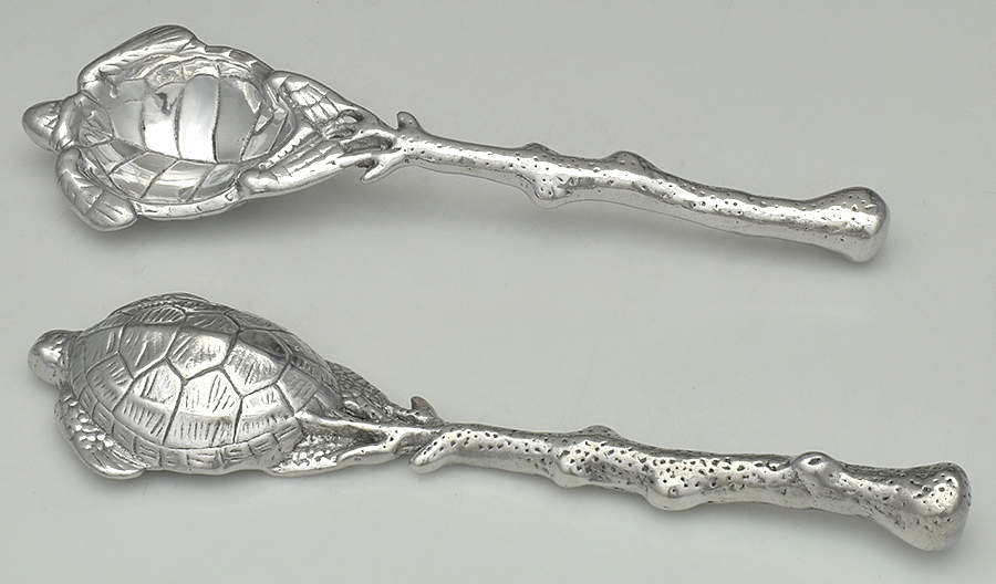 Wonders of the Water (Aluminum, Serveware) (2 Pc) Salad Set (2 SASPS) by Arthur Court-1