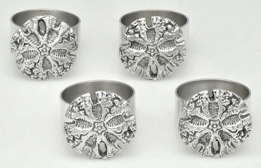 Wonders of the Water (Aluminum, Serveware) Napkin Ring - Set of 4 by Arthur Court-1