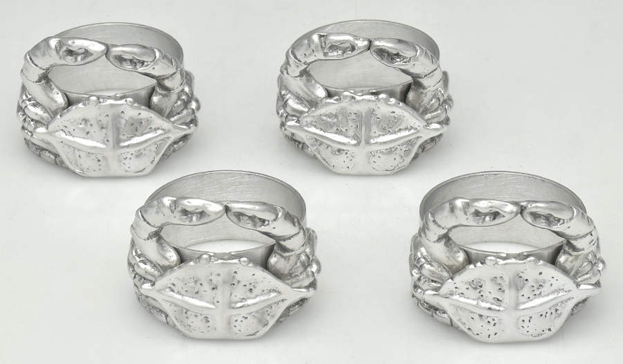 Wonders of the Water (Aluminum, Serveware) Napkin Ring - Set of 4 by Arthur Court-1