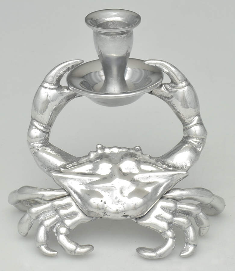 Wonders of the Water (Aluminum, Serveware) 5" Candlestick by Arthur Court-1