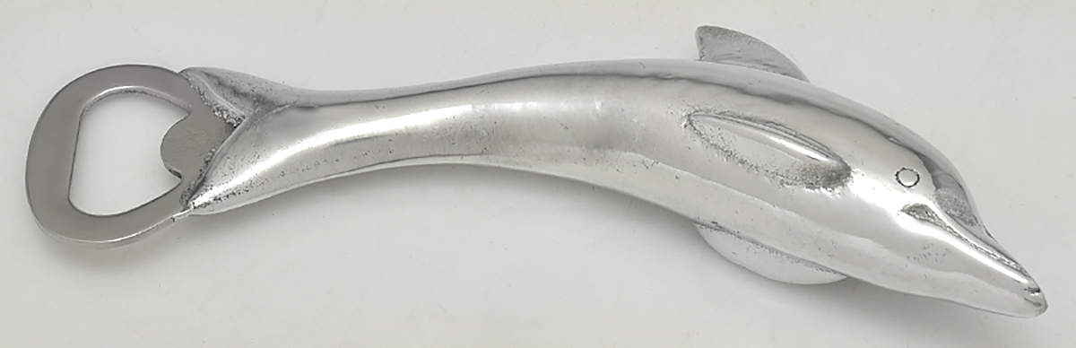 Wonders of the Water (Aluminum, Serveware) Bottle Opener with Stainless Bowl by Arthur Court-1