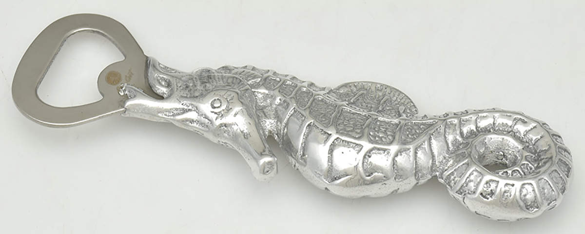 Wonders of the Water (Aluminum, Serveware) Bottle Opener with Stainless Bowl by Arthur Court-1