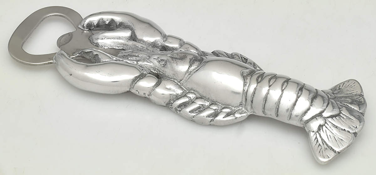 Wonders of the Water (Aluminum, Serveware) Bottle Opener with Stainless Bowl by Arthur Court-1