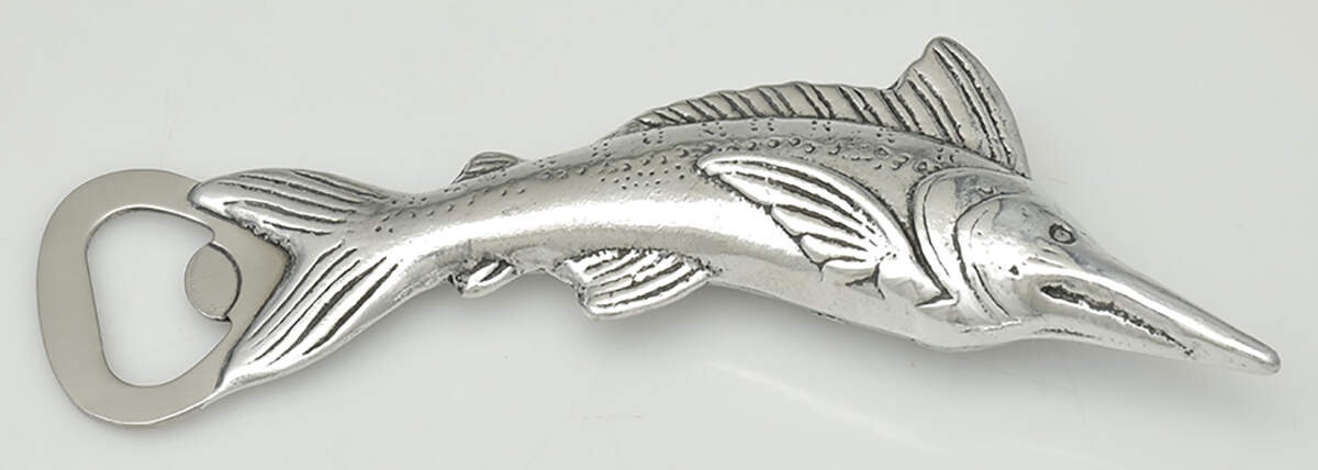 Wonders of the Water (Aluminum, Serveware) Bottle Opener with Stainless Bowl by Arthur Court-1