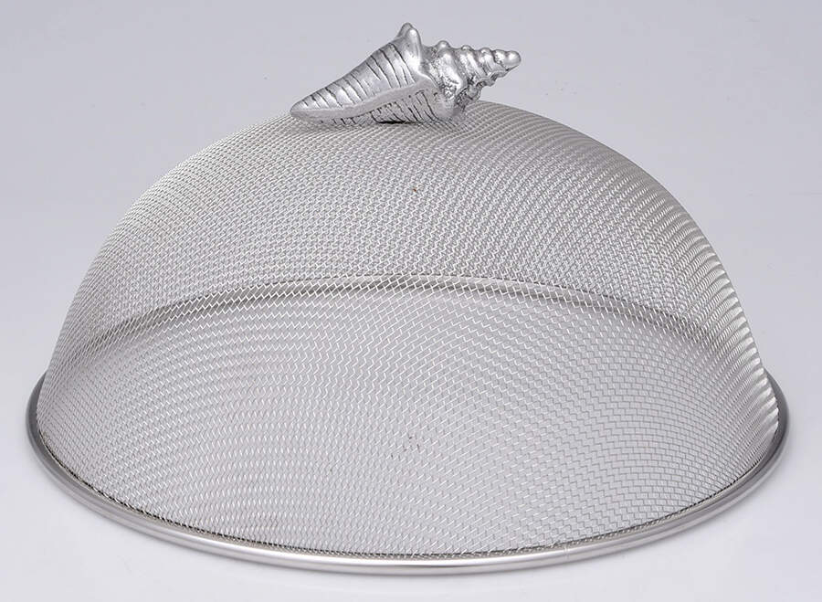 Wonders of the Water (Aluminum, Serveware) 10" Mesh Dome Picnic Cover by Arthur Court-1