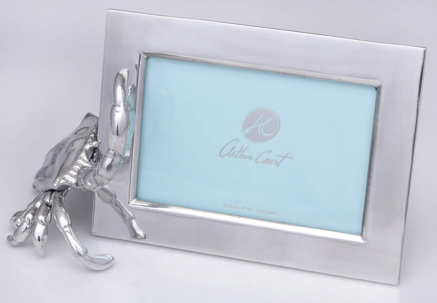 Wonders of the Water (Aluminum, Serveware) Frame-Holds 4" X 6" Picture by Arthur Court-1