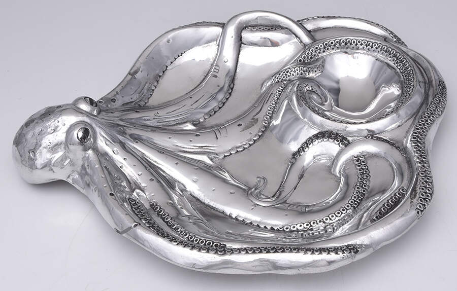 Wonders of the Water (Aluminum, Serveware) 1 Piece Chip & Dip by Arthur Court-1