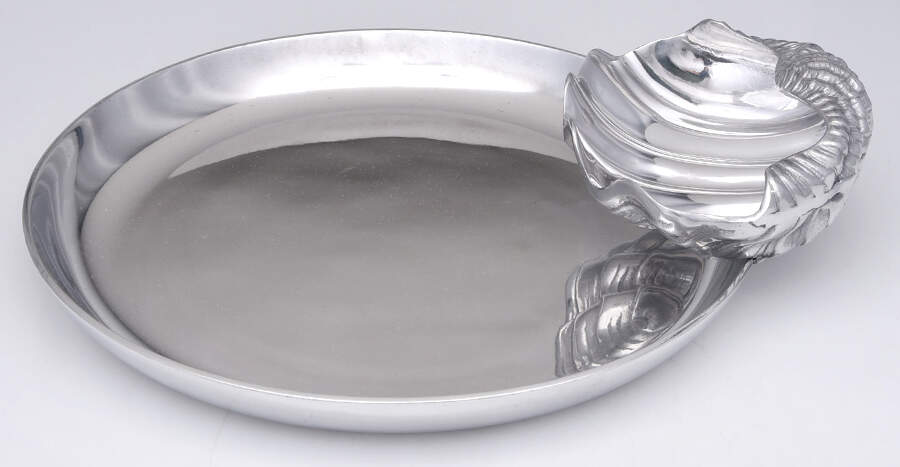 Wonders of the Water (Aluminum, Serveware) 1 Piece Chip & Dip by Arthur Court-1