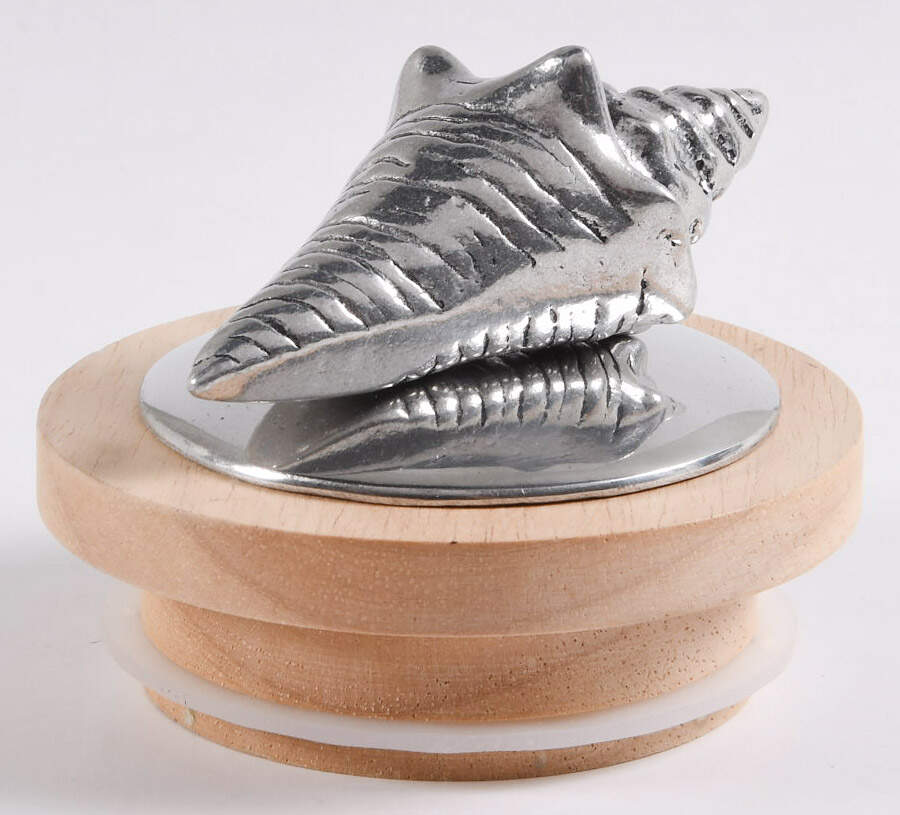 Wonders of the Water (Aluminum, Serveware) Metal Lid for Small Glass Canister by Arthur Court-1