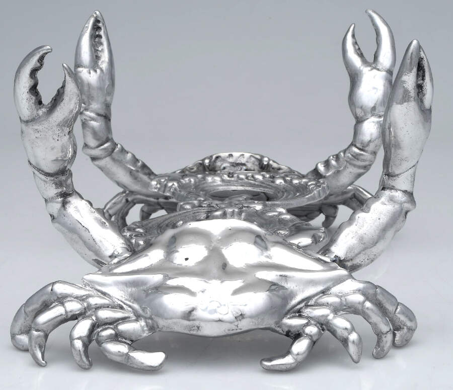 Wonders of the Water (Aluminum, Serveware) Stand for Acrylic Bowl 14" by Arthur Court-1