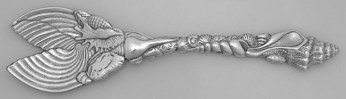Wonders of the Water (Aluminum, Serveware) Solid Serving Fork by Arthur Court-1
