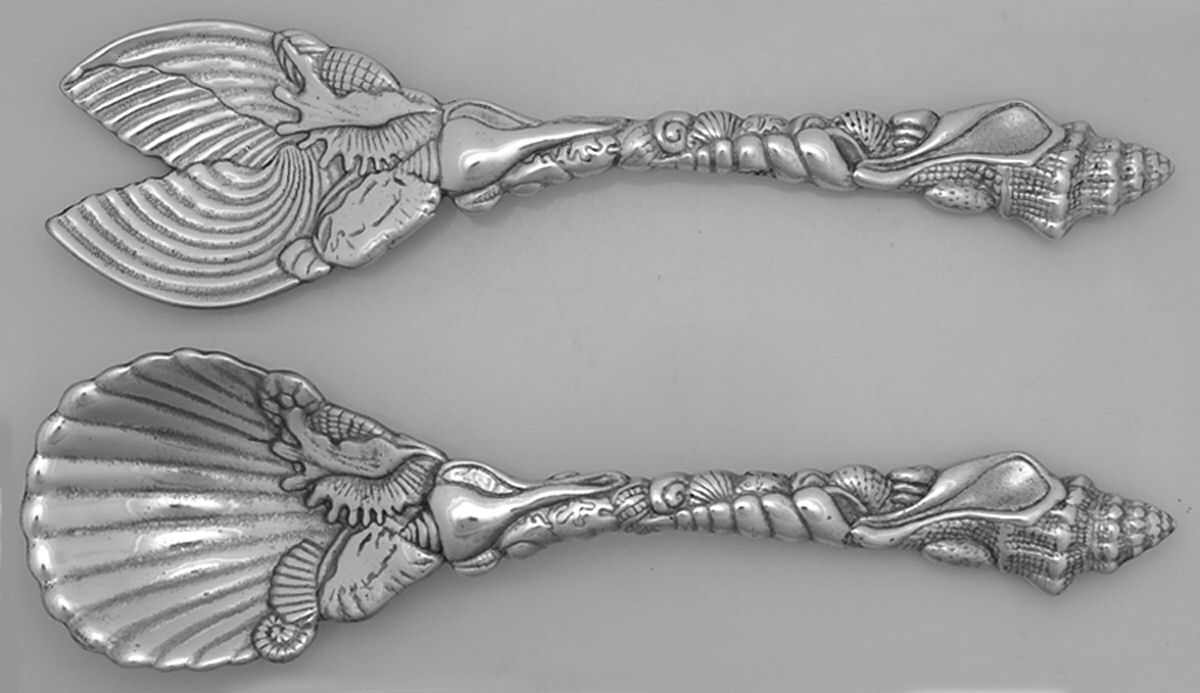 Wonders of the Water (Aluminum, Serveware) Solid Serving Set by Arthur Court-1