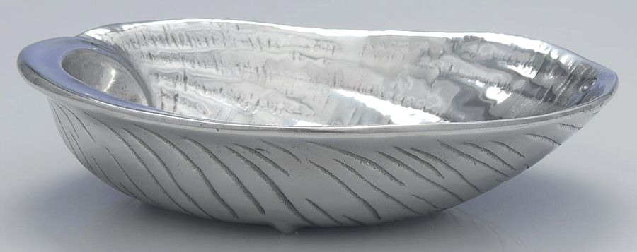 Wonders of the Water (Aluminum, Serveware) 8" Shell Shape Bowl by Arthur Court-1