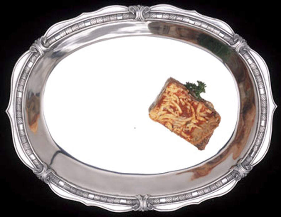 Soho (Aluminum, Serveware) 18" Oval Serving Platter by Arthur Court-1
