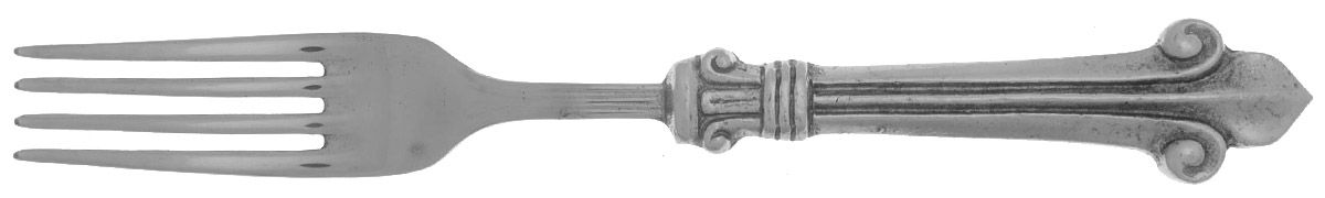 Giglio (Pewter) Individual Salad Fork by Arte Italica-1