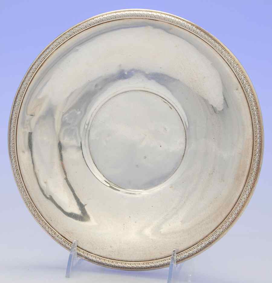 H66-3 (Sterling, Hollowware) 9" Sandwich Plate by Alvin-1