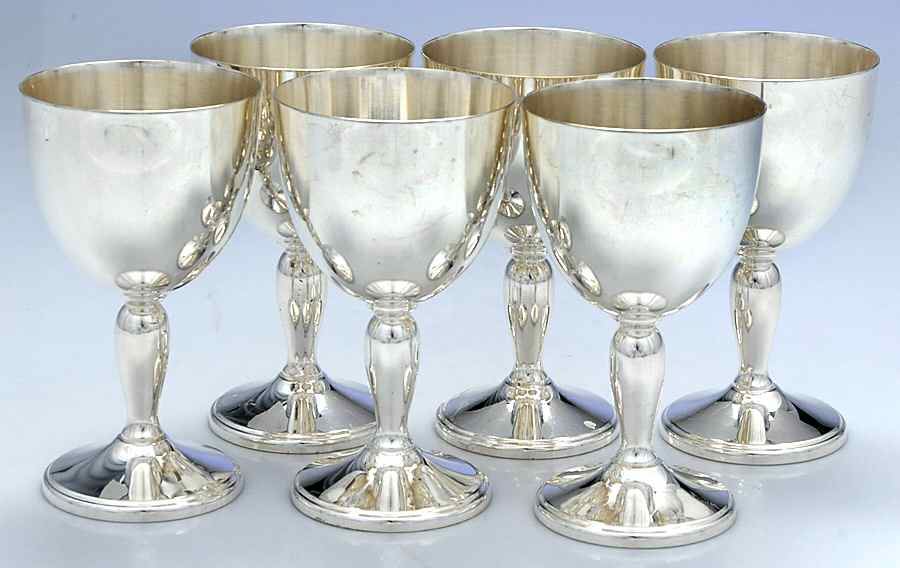 116 (Silverplate, Hollowware) Water Goblet - Set of 6 by Amston-1