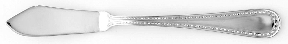 Pearl (Stainless) Flat Handle Master Butter Knife by Argent-1