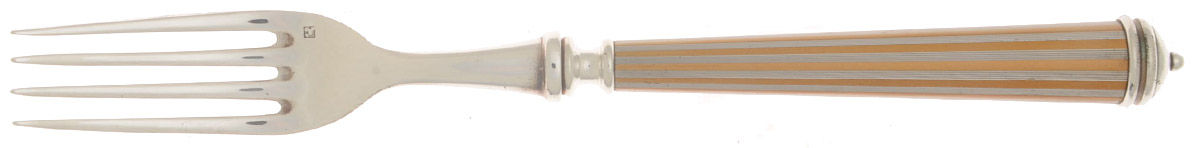 Lignes-Gold (Silverplate) Fork by Alain Saint Joanis-1