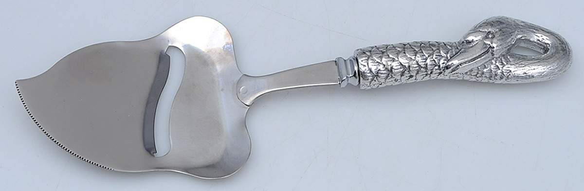 Swan (Aluminum, Hollowware) Cheese Plane Solid Piece by Arthur Court-1