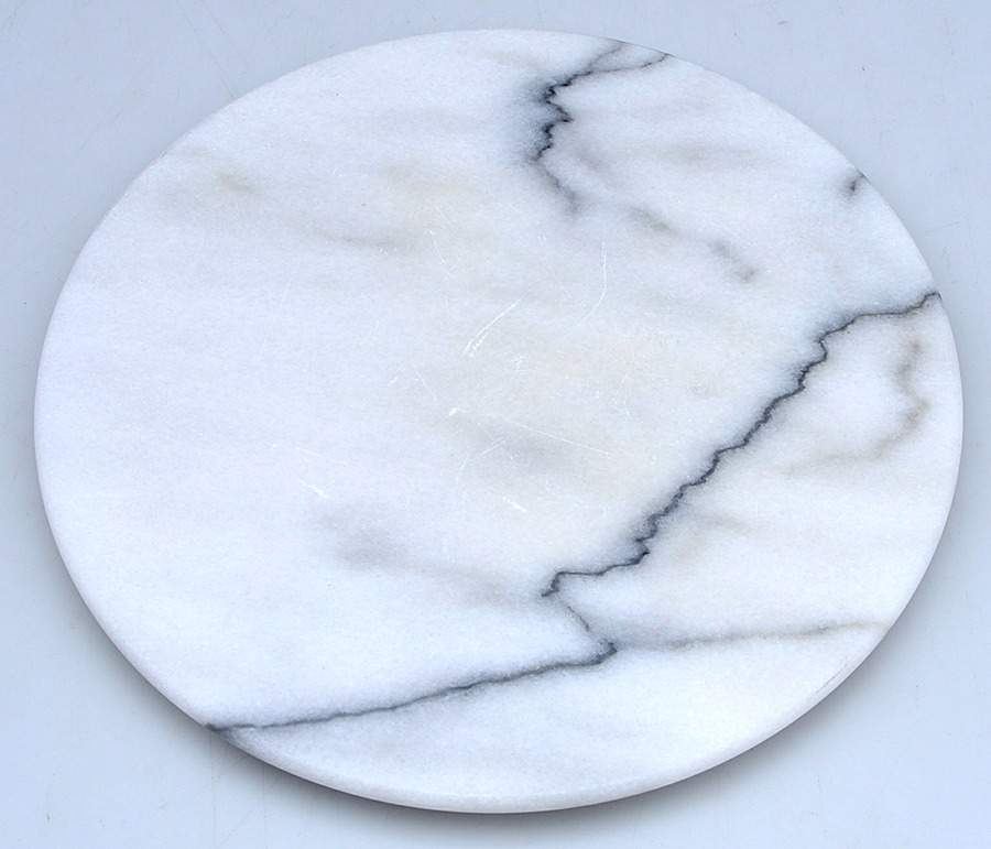 Swan (Aluminum, Hollowware) Marble Cheese Board by Arthur Court-1