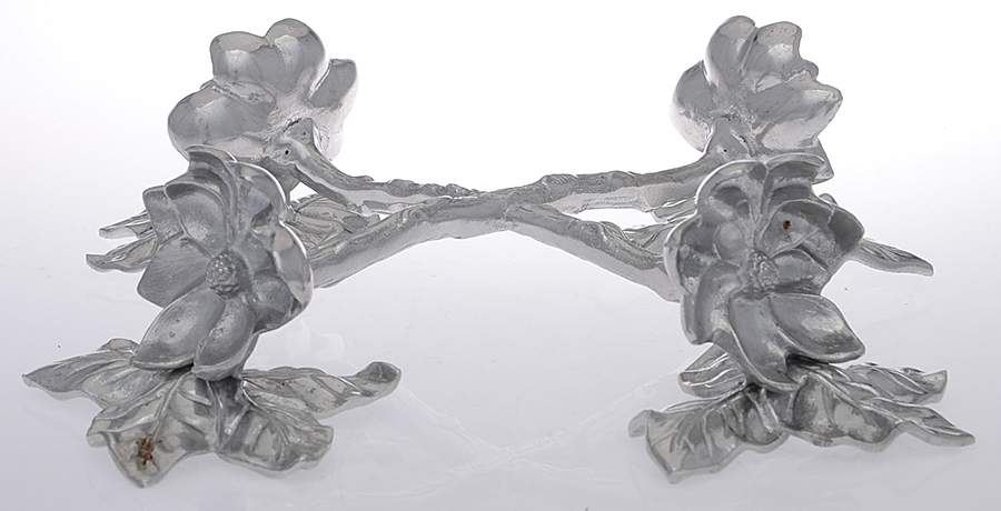 Aluminum Hollowware Stand for Acrylic Bowl 7" by Arthur Court-1