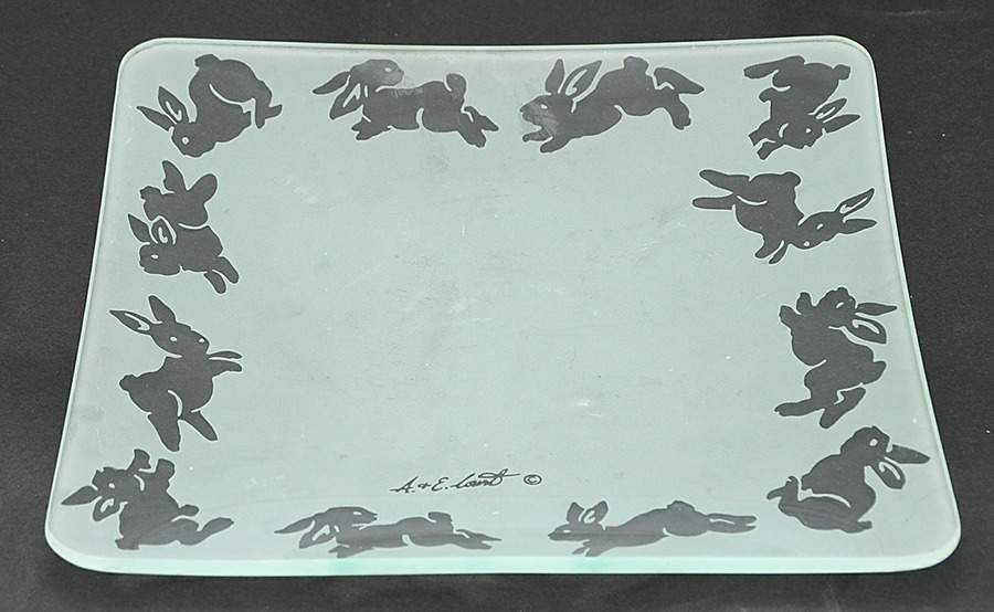 Aluminum Hollowware 10" Square Tray by Arthur Court-1