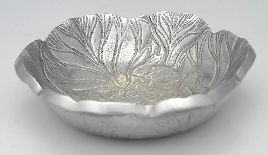 Aluminum Hollowware 7" Round All Purpose Dish by Arthur Court-1