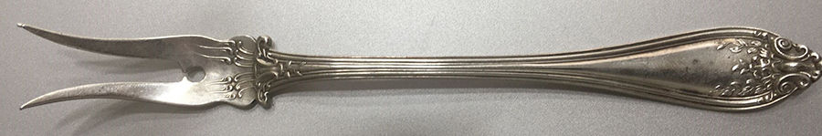 ALS16 (Sterling) Short Handle Pickle/Olive Fork by Alvin-1