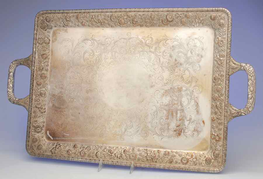 AGZ3 (Silverplate, Hollowware) 23" Waiter Tray by AG Schultz-1