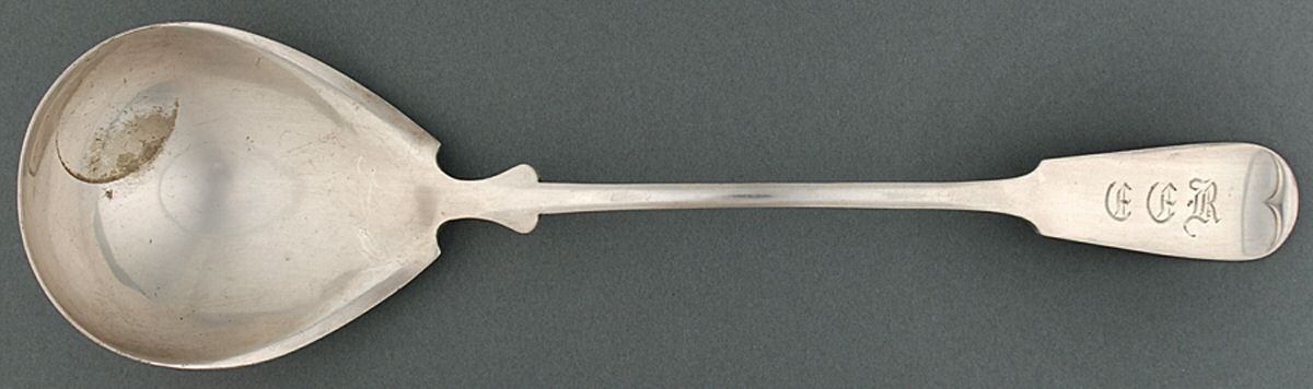 Coin Silver Flatware Solid Soup Ladle by Allen Parker-1