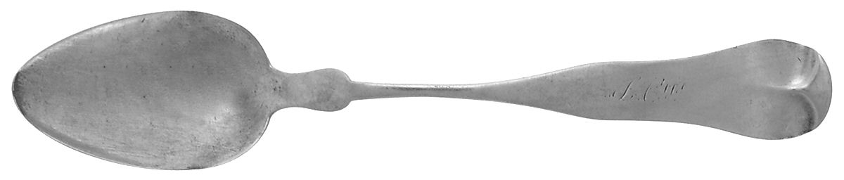 Coin Silver Flatware Place/Oval Soup Spoon by Amos Sanborn-1
