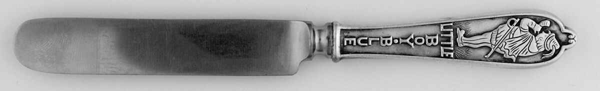 Little Boy Blue (Sterling) Baby Knife with Stainless Blade by Alvin-1