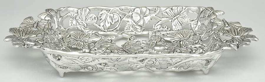 Butterfly (Aluminum, Serveware) Holder for 3 Qt Rectangular Casserole by Arthur Court-1